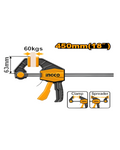 Ingco Quick Bar Clamp 18" 450mm - ToolMaster Sri Lanka
