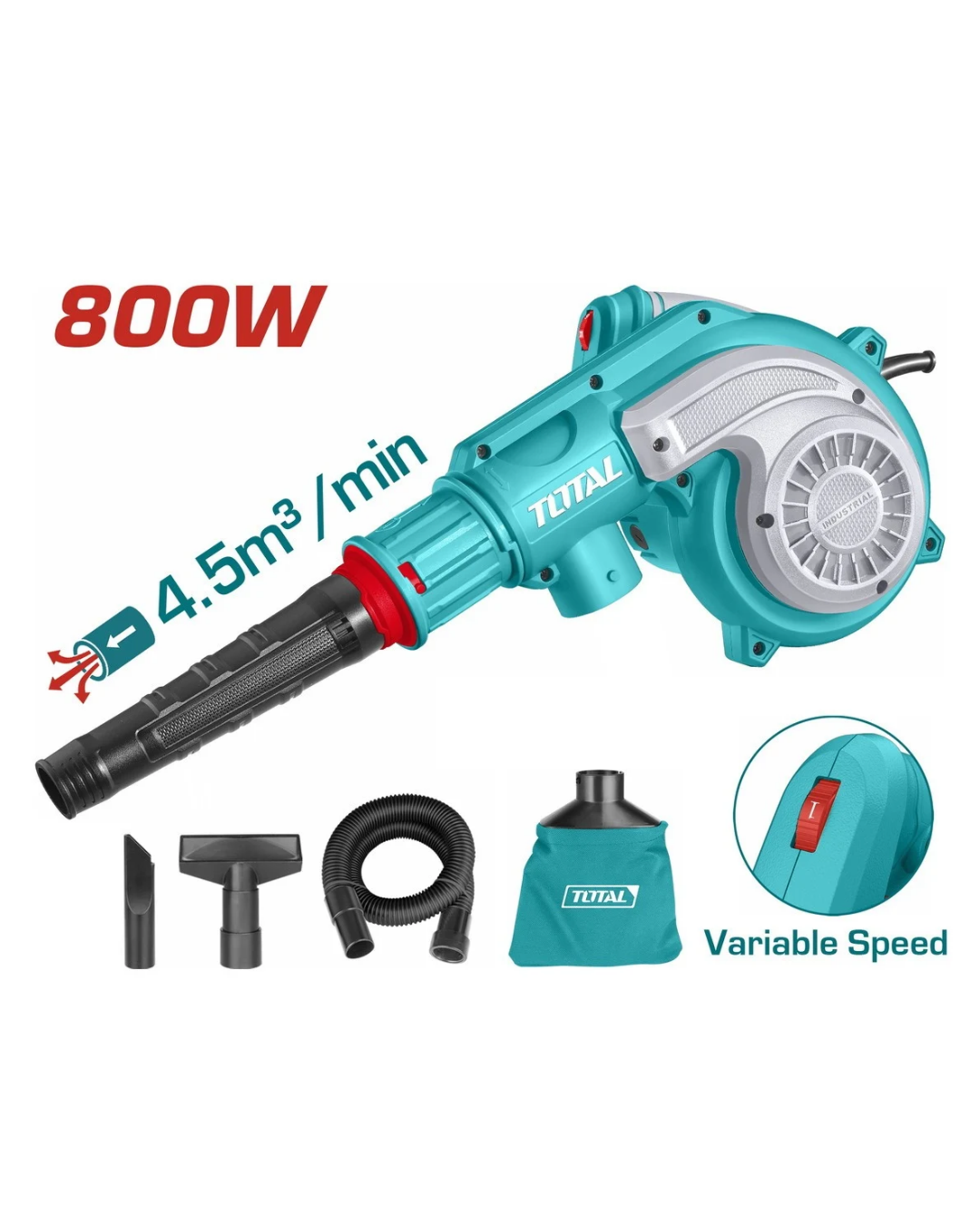 Total Aspirator Blower 800W with Vacuum - ToolMaster Sri Lanka