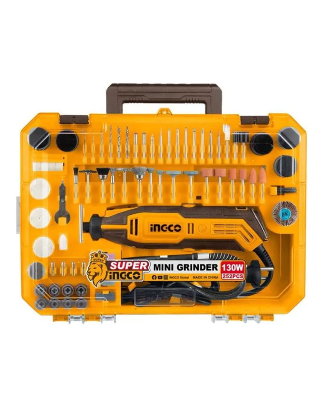 Ingco Mini Grinder 130W Set 252 Pcs available at ToolMaster Sri Lanka