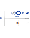 Wadfow T-handle Socket Wrench 12mm- ToolMaster Sri Lanka