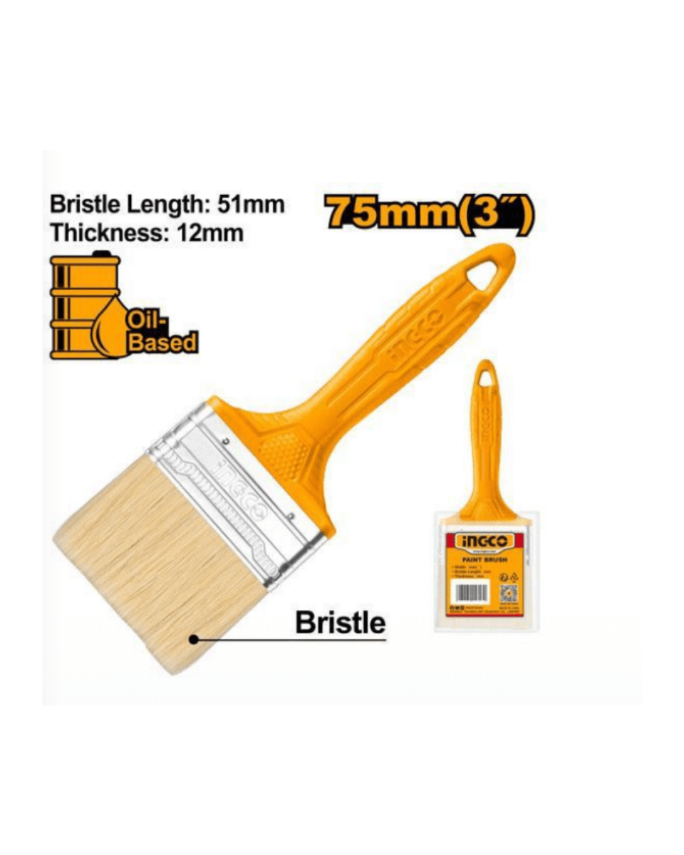 Ingco 3" Oil Based Paint Brush - ToolMaster - Sri Lanka's Trusted Powertool Store.