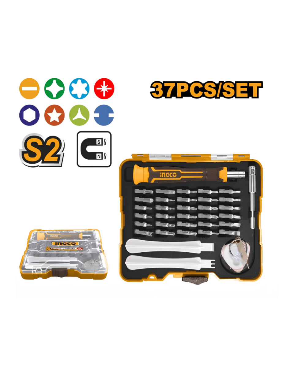 Ingco 37 Pcs Precision Screwdriver Set - ToolMaster - Sri Lanka's Trusted Powertool Store.