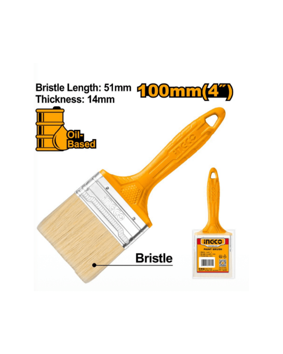 Ingco 4" Oil Based Paint Brush - ToolMaster - Sri Lanka's Trusted Powertool Store.