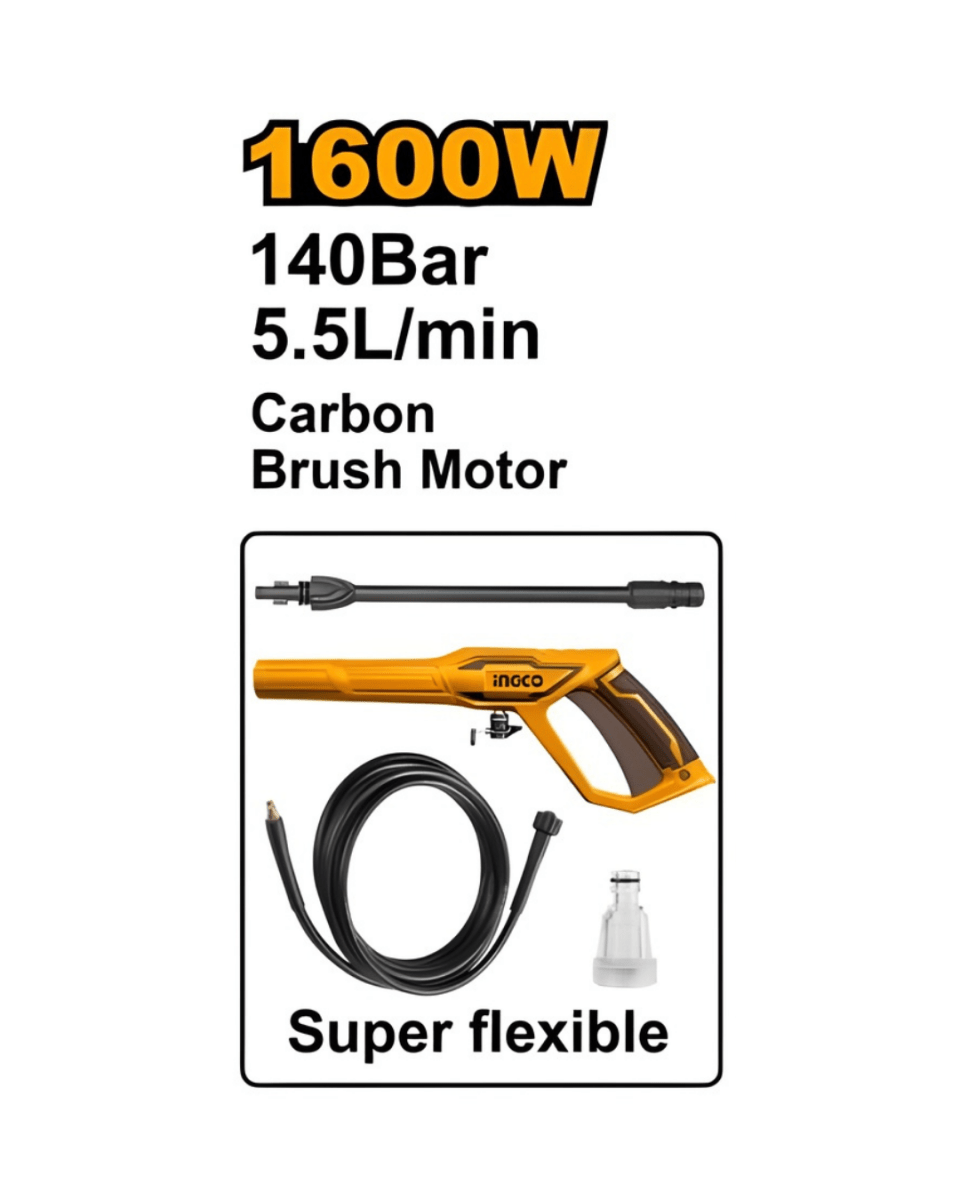 Ingco High Pressure Washer 1600W- ToolMaster Sri Lanka