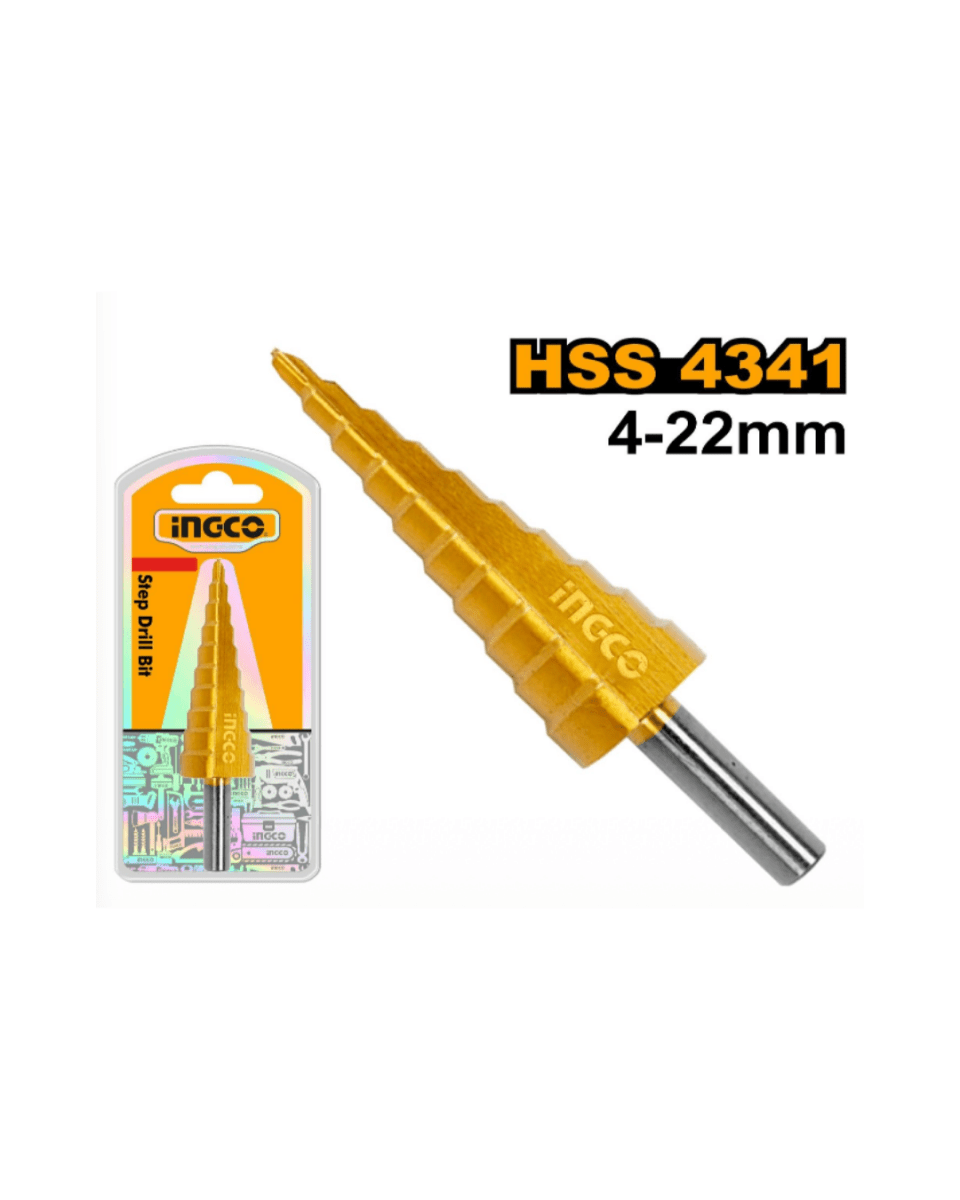 Ingco Step Drill Bit 4-22mm - ToolMaster - Sri Lanka's Trusted Powertool Store.