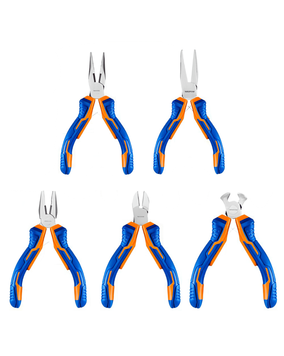 Wadfow 5Pcs Mini Pliers Set - ToolMaster - Sri Lanka's Trusted Powertool Store.