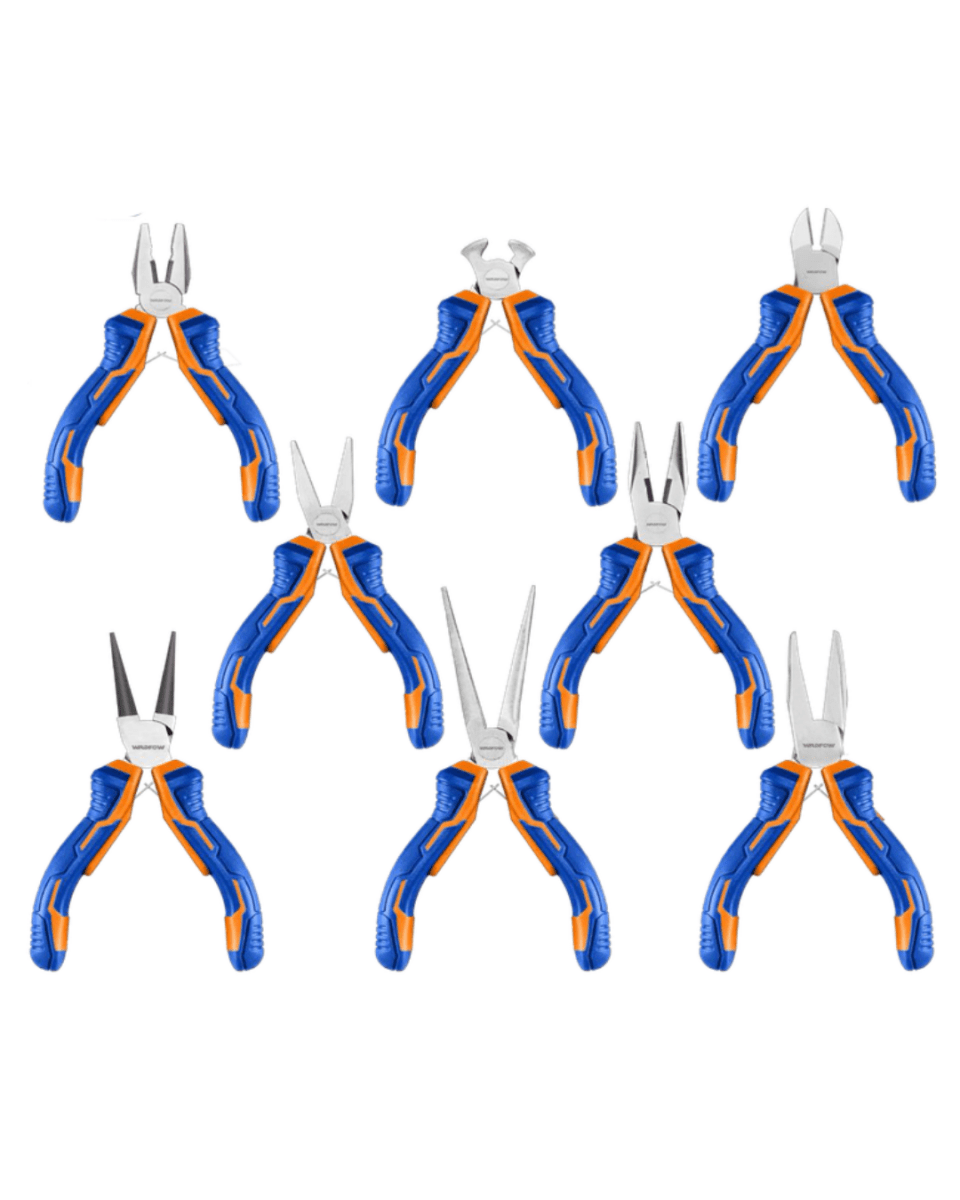 Wadfow 8 Pcs Mini Pliers Set - ToolMaster - Sri Lanka's Trusted Powertool Store.