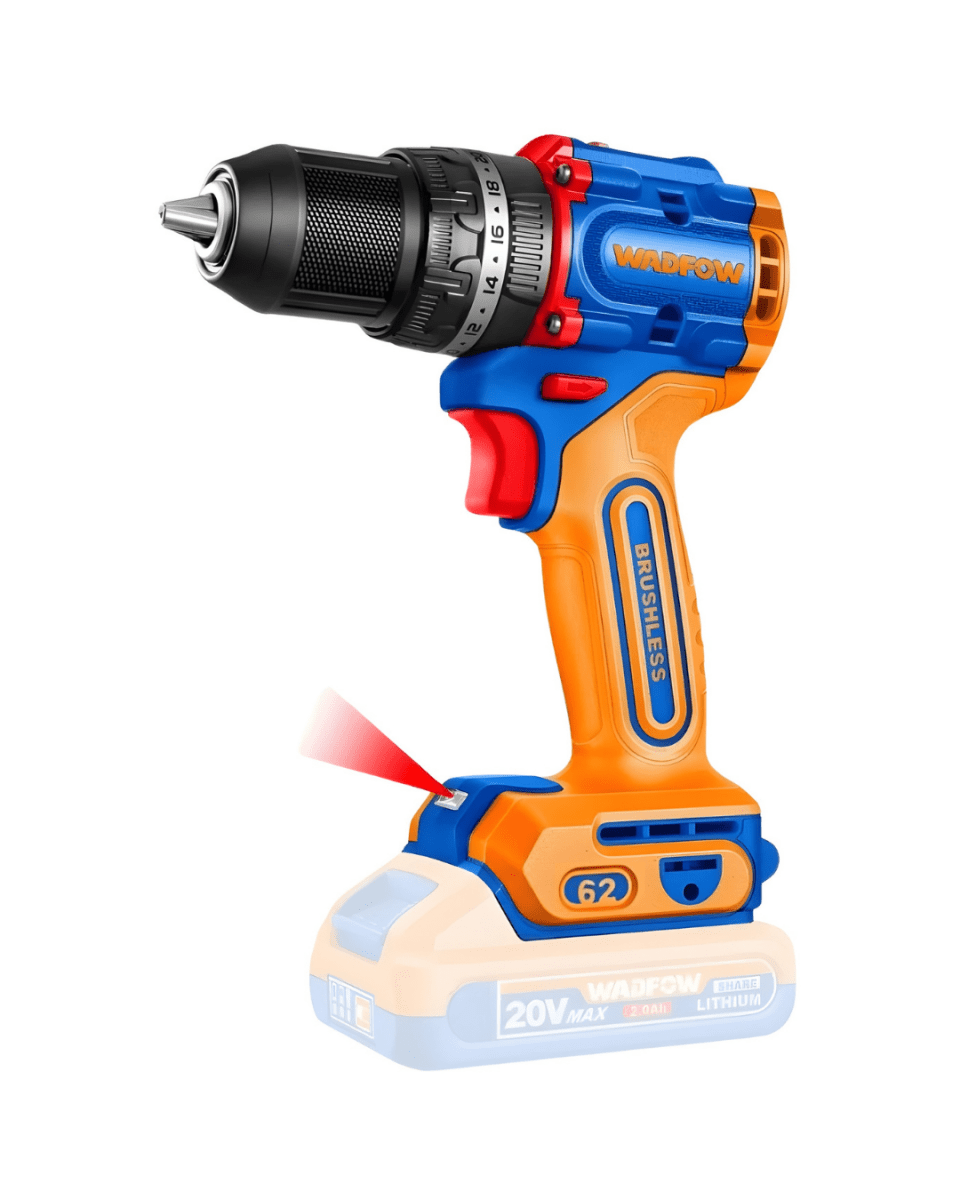 Wadfow Compact Brushless Cordless Impact Drill 20V 62Nm- ToolMaster Sri Lanka