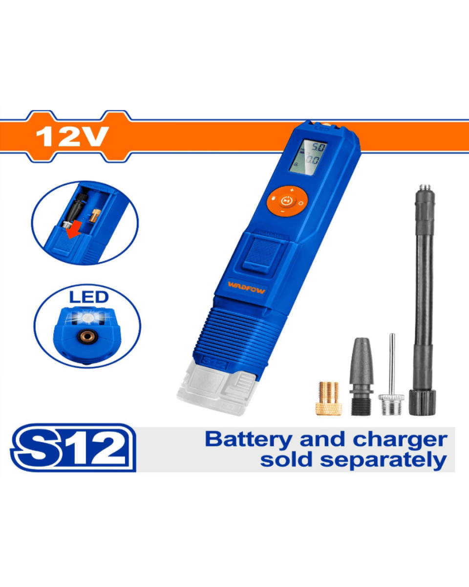 Wadfow Cordless Auto Air Compressor - ToolMaster - Sri Lanka's Trusted Powertool Store.
