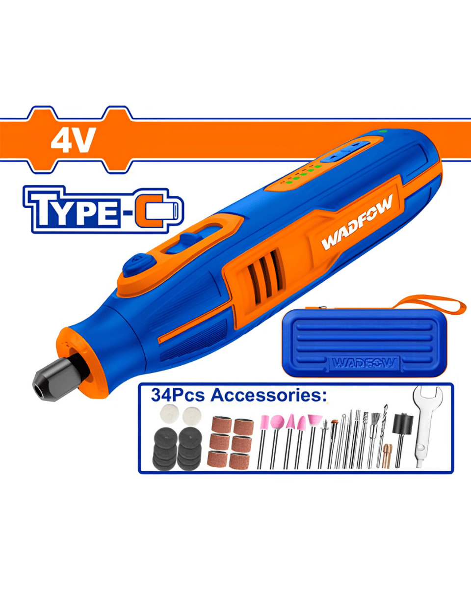 Wadfow Cordless Grinder 4V 34Pcs- ToolMaster Sri Lanka