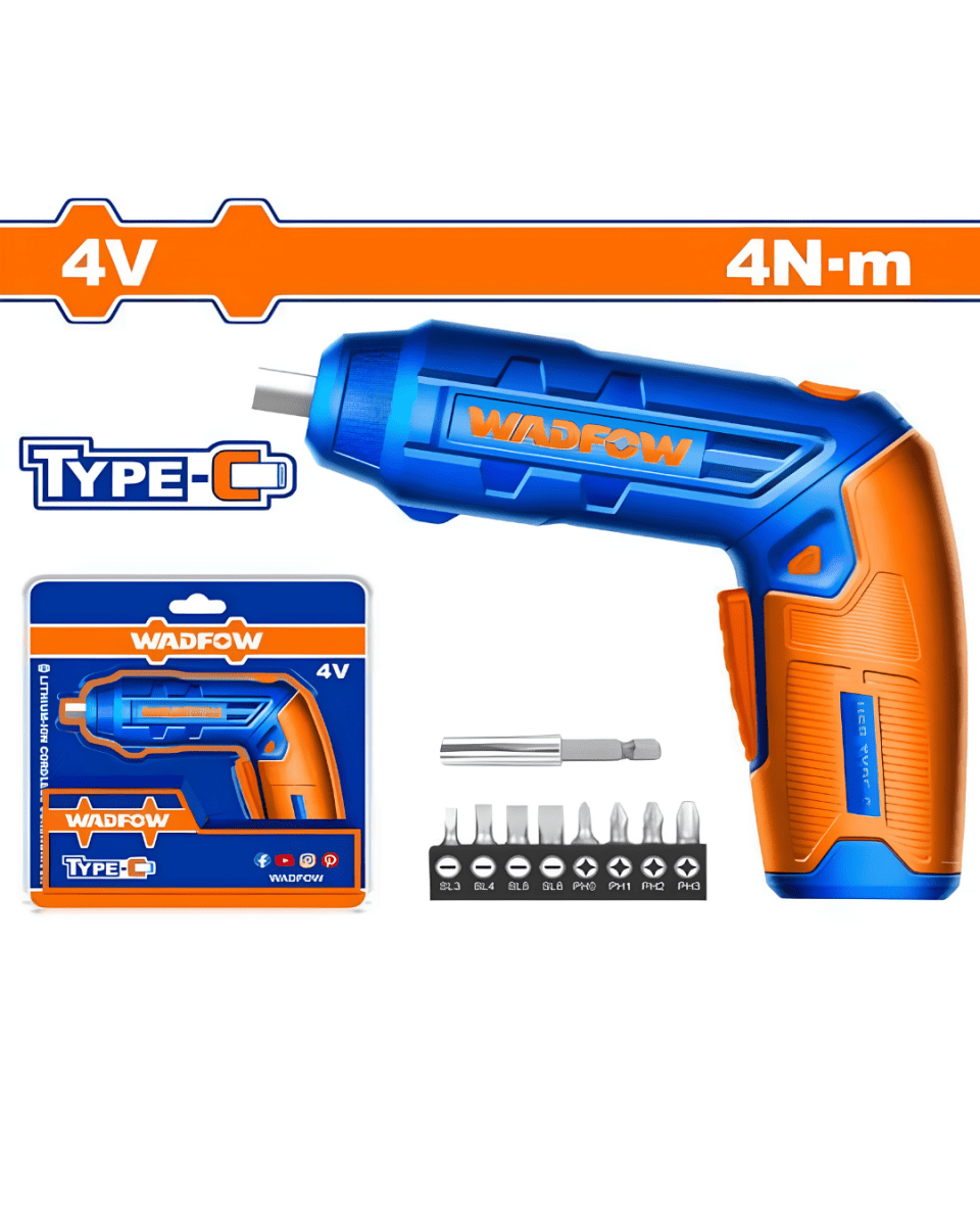 Wadfow Cordless Screwdriver 20-Nm 4V- ToolMaster Sri Lanka