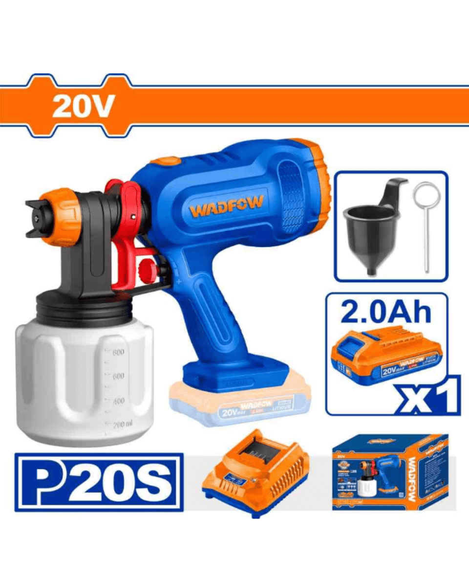 Wadfow Cordless Spray Gun 20V - ToolMaster - Sri Lanka's Trusted Powertool Store.