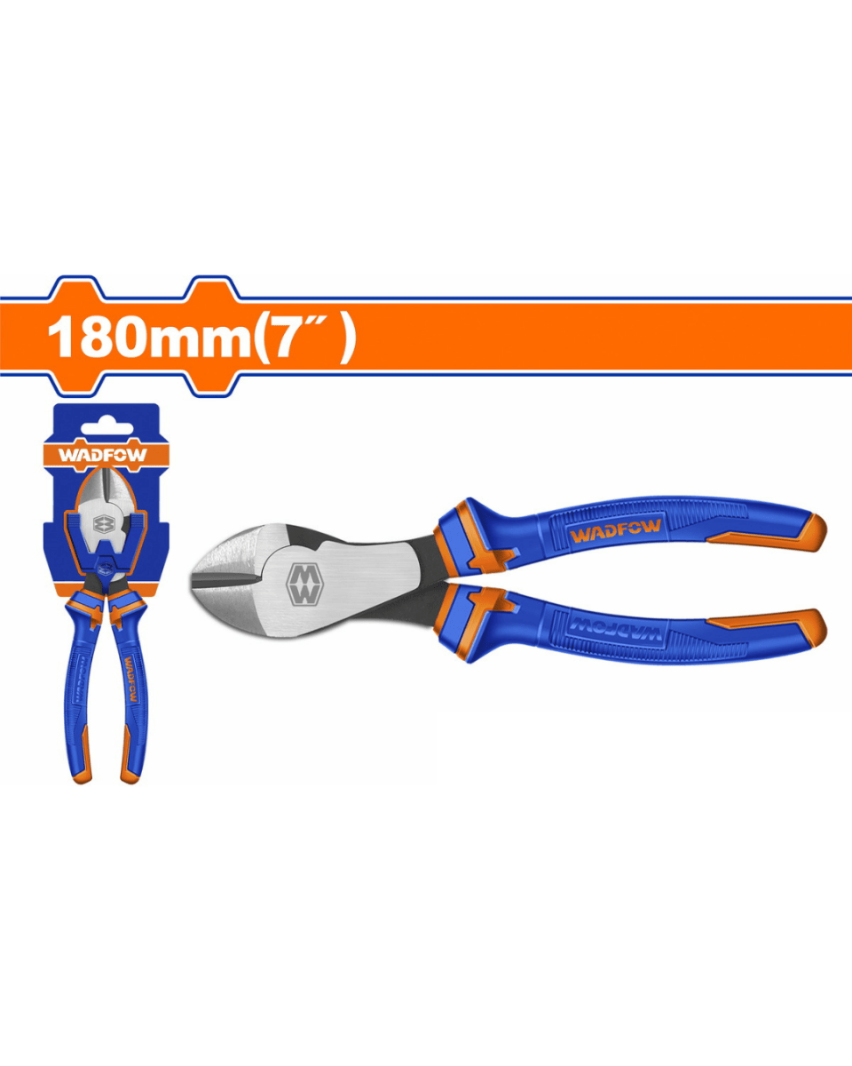 Wadfow High Leverage Heavy Duty Diagonal Cutting Pliers 7" 180mm - ToolMaster - Sri Lanka's Trusted Powertool Store.