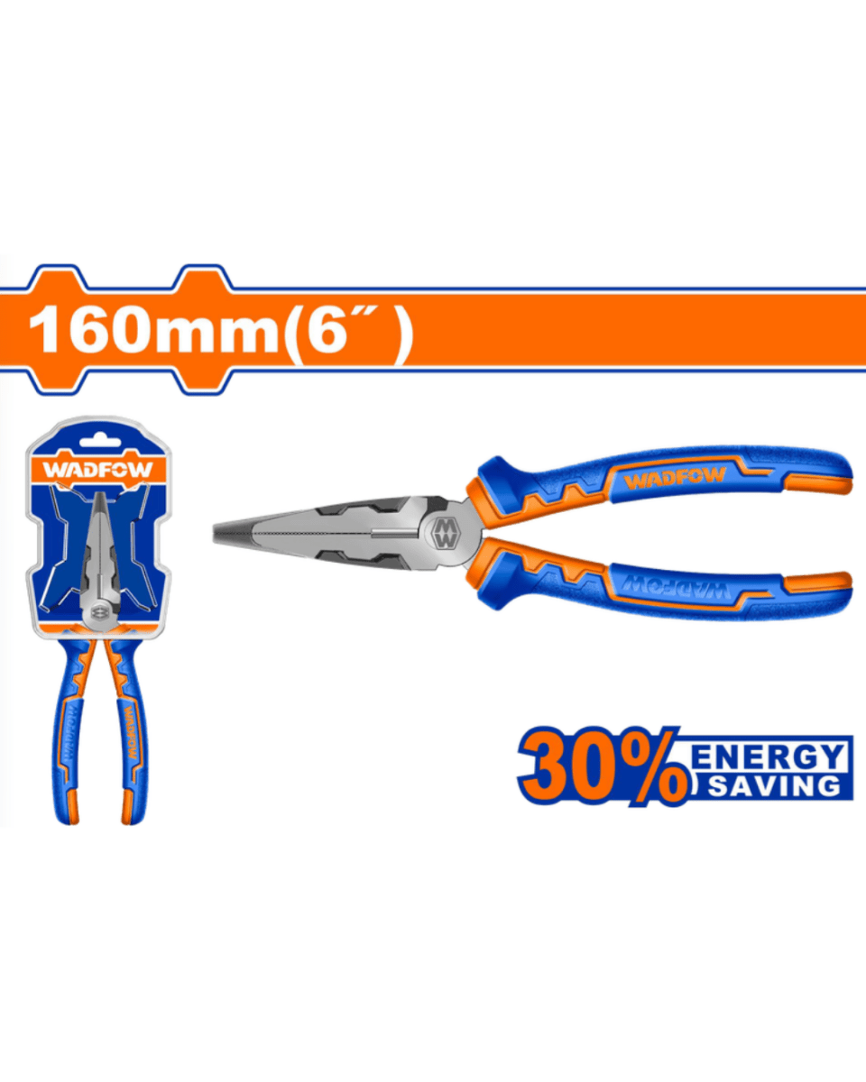 Wadfow High Leverage Long Nose Pliers 6" 160mm - ToolMaster - Sri Lanka's Trusted Powertool Store.