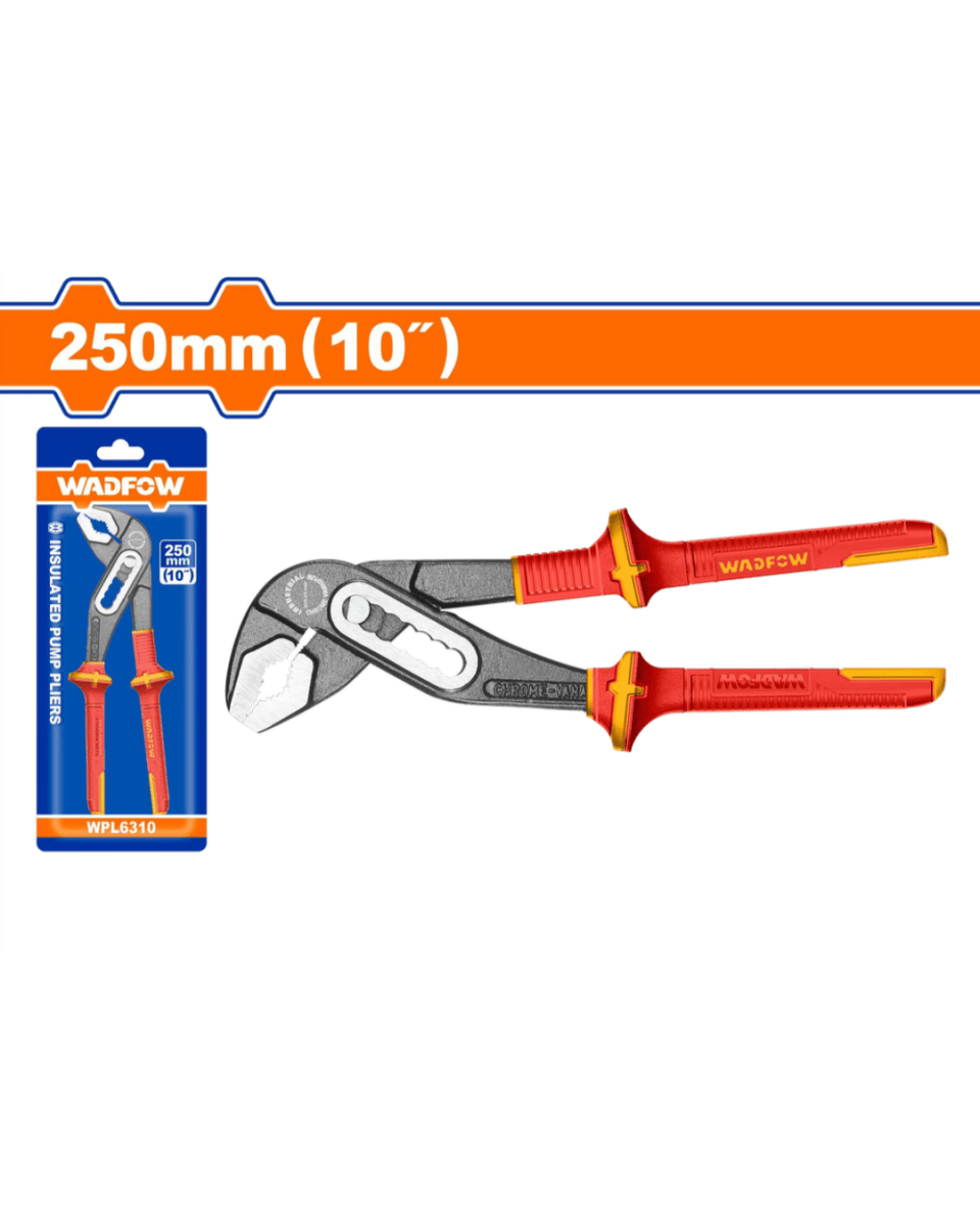 Wadfow Insulated Pump Pliers 10" 250mm - ToolMaster - Sri Lanka's Trusted Powertool Store.
