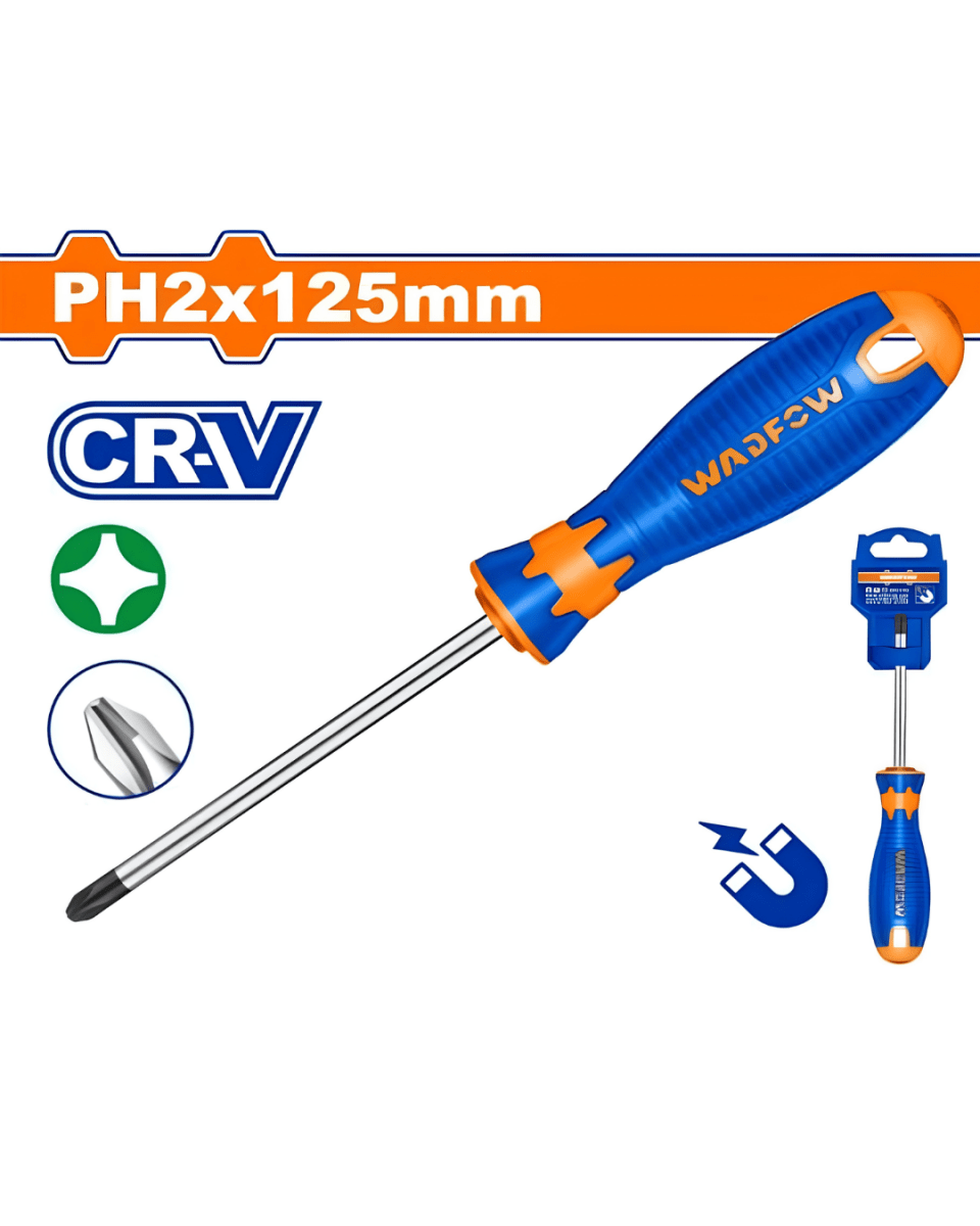 Wadfow Phillips Screwdriver PH2 X 125mm - ToolMaster - Sri Lanka's Trusted Powertool Store.