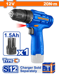 Wadfow USB-C Cordless Drill 12V 20N-m- ToolMaster Sri Lanka