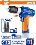 Wadfow USB-C Cordless Impact Drill 12V 20N-m- ToolMaster Sri Lanka